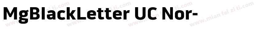 MgBlackLetter UC Nor字体转换